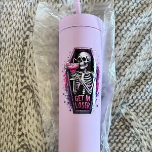 (26) NEW 16OZ Custom Skeleton Graphic Tumbler with Straw